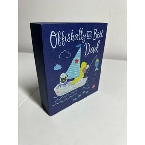 Clementine Offishally The Best Dad Canvas Print 6” X 7”